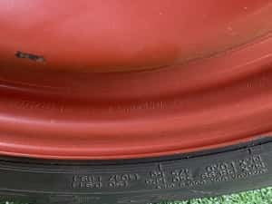 Roata rezerva originala Fiat 500 Lancia 4X98 cu anvelopa 135 80 13 — miniatura 7