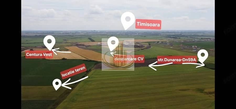 Teren Extravilan Sacalaz | Doar 9,5 €/mp | Zonă in Dezvoltare — fotografie 1 din 3