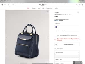 Troler business elegant Ted Baker — miniatura 8