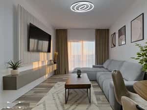 Totul la superlativ ! Apartament 2 camere in bloc nou, 64mp, Mobilat — miniatura 2