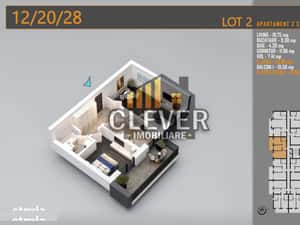 Apartament 2 Camere, Comision 0%, Pallady - metrou Teclu — miniatura 3