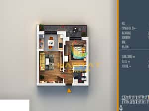 Pallady 2 camere semidecomandat 51 mp ideal pt.investitie — miniatura 4