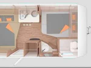 Rulota Weinsberg 450 FU,2+2 locuri, model 2025,transport inclus — miniatura 4
