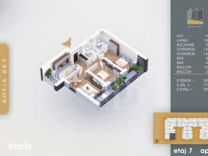 Bloc Finalizat Apartament 3 camere 7min Metrou Nicolae Teclu — miniatura 4
