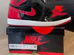 Jordan 1 High Patent Bred - Stoc Limitat — miniatura 3