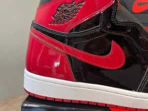 Jordan 1 High Patent Bred - Stoc Limitat — miniatura 4
