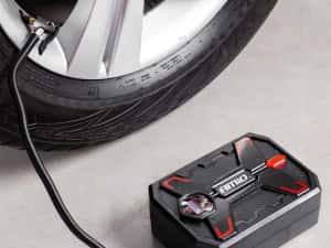Compresor auto, cu manometru digital LED, 12V, 10bar/150PSI, 2 adaptoare, Amio, 1 buc — miniatura 6