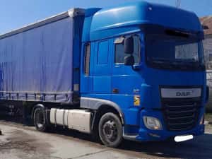 camion DAF EURO 6 XF460 . cutie automata si semiremorca Marca Schmitz — miniatura 1