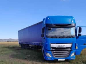 camion DAF EURO 6 XF460 . cutie automata si semiremorca Marca Schmitz — miniatura 8