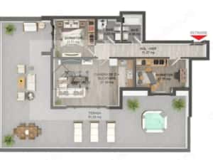 Apartament 3 camere Tractorul I Penthouse I Premium I COMISION 0% — miniatura 3