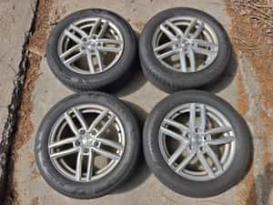 Jante aliaj Dezent 5x112, 6,5jx16, ET46 cu anv vara 205/55/16 Nexen Nblue S, profil 4-5 mm, DOT 5020 pentru Volkswagen Skoda  Seat Audi — miniatura 7