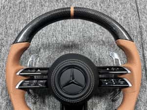 Volan Mercedes AMG Piele Carbon Padele la comanda — miniatura 5