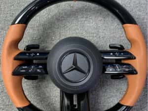 Volan Mercedes AMG Piele Carbon Padele la comanda — miniatura 9