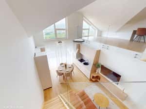 Penthouse 3 camere, 2 băi, mobilat complet, orientare SUD - întabulat — miniatura 1