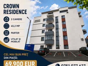Apartament 2 camere 45,2 mp ~ Crown Residence — miniatura 2