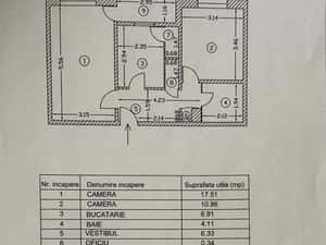 Calea Mosilor Fainari, dec., reabilitat, 1980, plan 2, debara, metrou — miniatura 2