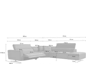 Colțar fix cu Recliner electric — miniatura 7