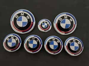 Set embleme Bmw Anniversary 50 ani fata Seria 3 5 G20 G21 G30 G31 M — miniatura 9