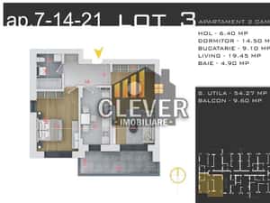 Apartament 2 camere decomandat 64 mp, comision 0, Pallady