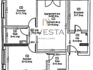 Apartament 3 camere, 66.5 mp utili in Park Lake! — miniatura 4