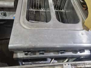 Friteuza 1 sau 2 cuve mari, la 380v, cu robinet golire — miniatura 10