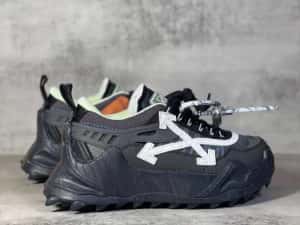 Adidasi OFF WHITE, Odsy 1000 SNEAKERS Premium din Piele Full Box Black — miniatura 9