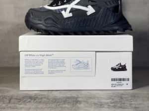 Adidasi OFF WHITE, Odsy 1000 SNEAKERS Premium din Piele Full Box Black — miniatura 10