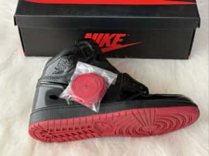 Air Jordan 1 Retro High Black Black Noire Full Box Verificare Colet — miniatura 3