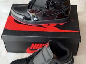 Air Jordan 1 Retro High Black Black Noire Full Box Verificare Colet — miniatura 7