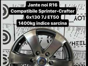 Jante noi de greutate 16" 6X130 pt Mercedes Sprinter 906 907, Crafter