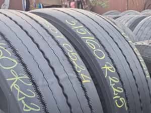 2 Anvelope Directie Michelin 315/60 R22.5 Impecabile DOT0524 — miniatura 2