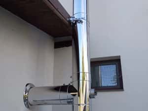 Horn de inox Coș de fum Burlane din inox izolate!