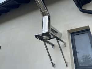 Horn de inox Coș de fum Burlane din inox izolate! — miniatura 4