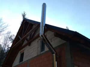 Horn de inox Coș de fum Burlane din inox izolate! — miniatura 5