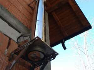 Horn de inox Coș de fum Burlane din inox izolate! — miniatura 6