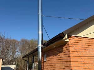 Horn de inox Coș de fum Burlane din inox izolate! — miniatura 7