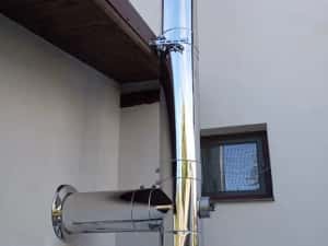 Horn de inox Coș de fum Burlane din inox izolate! — miniatura 9