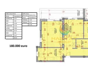 Pallady 4 camere decomandat 115 mp 5 min. statia autobuz 330 — miniatura 4