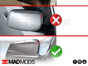 Set capace oglinzi M BMW Seria 5 F10 F11 F18 NFL Non-LCI, Negru lucios — miniatura 10