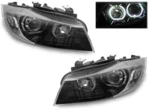 Faruri BMW E90 Angel eyes - in stoc - — miniatura 6