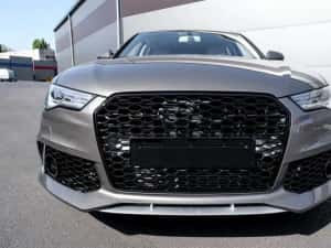 Bara fata Audi A6 C7 facelift 2014-2018 RS Look cu grila fagure — miniatura 3