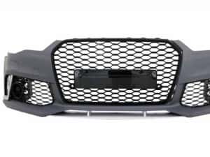Bara fata Audi A6 C7 facelift 2014-2018 RS Look cu grila fagure — miniatura 5