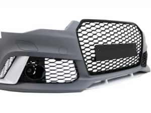 Bara fata Audi A6 C7 facelift 2014-2018 RS Look cu grila fagure — miniatura 7