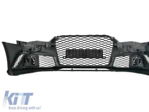 Bara fata Audi A6 C7 facelift 2014-2018 RS Look cu grila fagure — miniatura 8