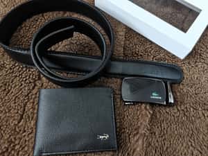 Kit lacoste portofel + curea NOU — miniatura 9