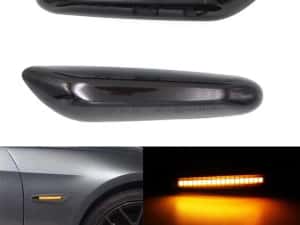 Set semanl aripa fumuri dinamic Led Bmw Seria 3 5 e46 e87 e90 e60 X3 — miniatura 4