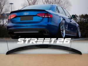 Eleron Lip Portbagaj Audi A4 B8 B8.5 Sedan (2008-2015) Negru Lucios