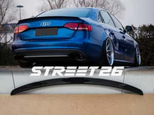 Eleron Lip Portbagaj Audi A4 B8 B8.5 Sedan (2008-2015) Negru Lucios — miniatura 9