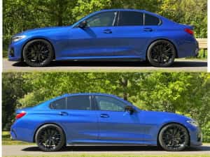 BMW seria 3 g20 individual M Paket 330i Benzină 258cp Lane Side Distronic navigație TJA Head up display bord piele napa suspensie Garanție ceasuri — miniatura 2