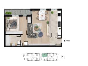 Apartament modern cu 2 camere, direct dezvoltator, Lacul Morii